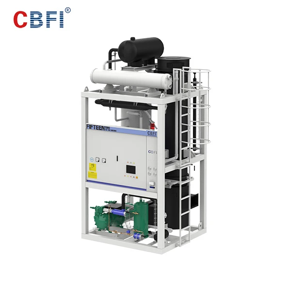Mașină de gheață cu tub solid CBFI cu capete tăiate plate