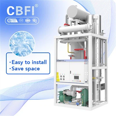 Mașină de fabricat tuburi de gheață cu cilindru tubular de 3 tone de vânzare pentru mâncare