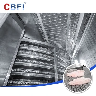 Sistem de congelare IQF cu dublă spirală CBFI